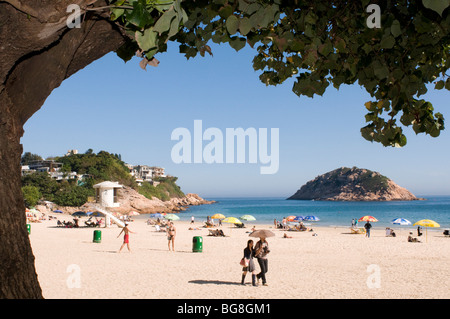 China, Hong Kong: Strand von Shek O Stockfoto