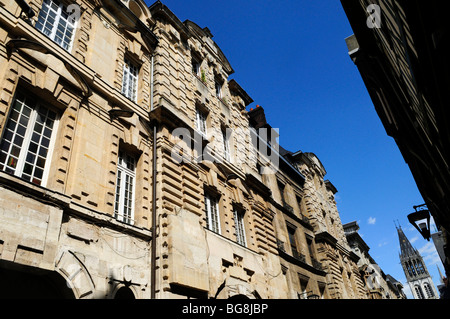 Rouen (76): "Rue du Gros-Horloge" Straße Stockfoto