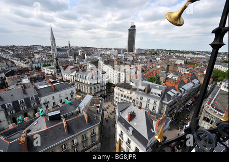 Nantes (44): Viertel Bouffay Stockfoto