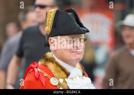 Bürgermeister von St. Albans Chris Oxley während der Einweihung des 10. Bischof von St Albans Rt Revd Alan Smith Stockfoto