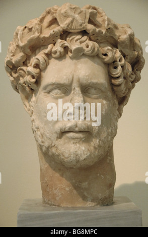 HADRIAN, Publio Aelio (Publius Aelius Adrianus) (76-138). Römischer Kaiser (117-138). Stockfoto