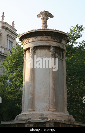 Choragic Monumetn von Lysicrates. Athen Griechenland. Stockfoto