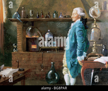 Lavoisier, Antoine Laurent (Paris, 1743-1794). Französischer Chemiker. Stockfoto