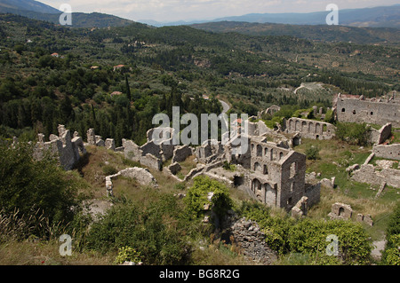 Der Despot Palast. Mistra. Griechenland. Stockfoto