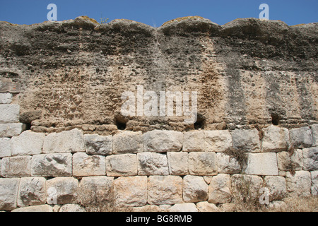 Römische Stadt Emporiae (Ampurias). Tür der südlichen Mauer. Katalonien. Stockfoto