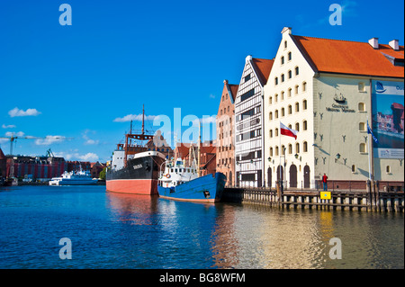 Dampfschiff Soldek vor Marine Museum, Altstadt von Danzig, Polen | Meeresmuseum Danzig Stockfoto