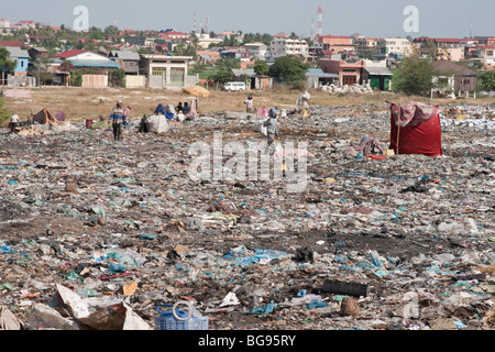 Stung Meanchey städtische Mülldeponie Stockfoto