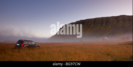 4WD Reise quer durch die Fáskrúdsfjördur, Island Stockfoto