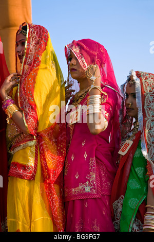 Schönheitswettbewerb Miss Wüste. Bikaner Festival. Indien Stockfoto