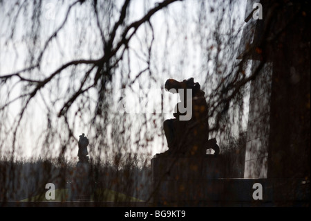 Berlin 2009.der sowjetischen Ehrenmal im Treptower Park, im ehemaligen Ostteil Stockfoto