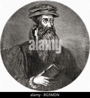 John Knox c. 1510-1572. Schottischer Geistlicher, Führer der protestantischen Reformation und Gründer der presbyterianischen Bezeichnung Stockfoto