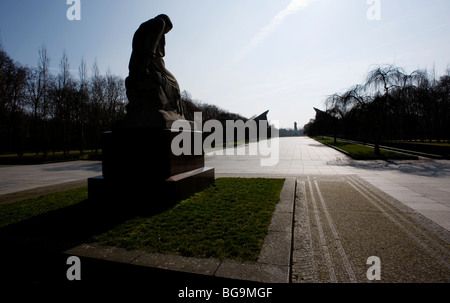 Berlin 2009.der sowjetischen Ehrenmal im Treptower Park, im ehemaligen Ostteil Stockfoto