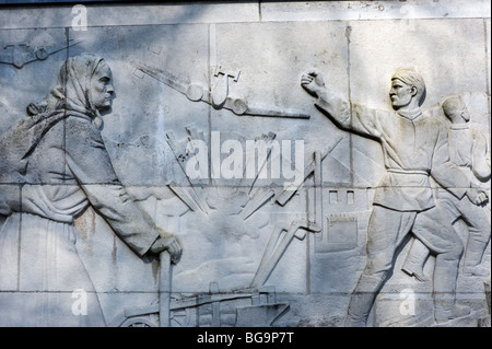 Berlin 2009.der sowjetischen Ehrenmal im Treptower Park, im ehemaligen Ostteil Stockfoto