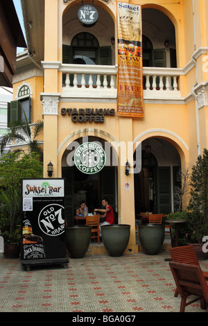 Starbucks Coffee-Shop, Kao San Road, Bangkok Stockfoto