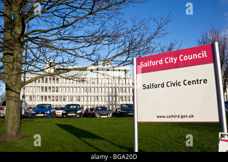 Salford Stadt Rat Civic Centre, Swinton, Salford, größere Manchester, UK Stockfoto