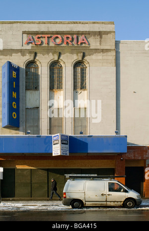 Die alte Astoria auf Old Steine in Brighton. Winter 2009. Vor kurzem abgerissen. Stockfoto