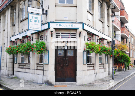 Herzog (von York) Pub, Roger Street, Bloomsbury, London, England Stockfoto