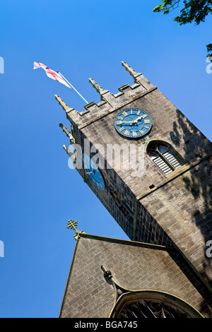 England, West Yorkshire, Haworth, die Kirche St. Michael's und alle Engel Stockfoto