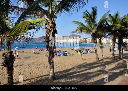 Playa de Las Canteras, Las Palmas de Canaria, Gran Canaria, Kanarische Inseln, Spanien Stockfoto
