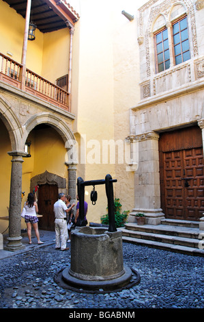 Hof, Casa de Colon, Vegueta, Las Palmas de Canaria, Gran Canaria, Kanarische Inseln, Spanien Stockfoto