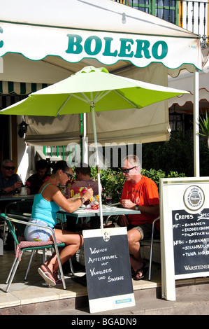 Harbourside Restaurant, Puerto de Mogan, Gemeinde Mogan, Gran Canaria, Kanarische Inseln, Spanien Stockfoto