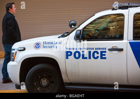 Homeland Security Fahrzeug in Manhattan, New York City Stockfoto