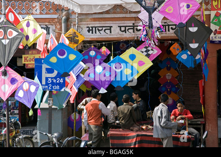 Drachen Shop. Jaipur. Rajasthan. Indien Stockfoto