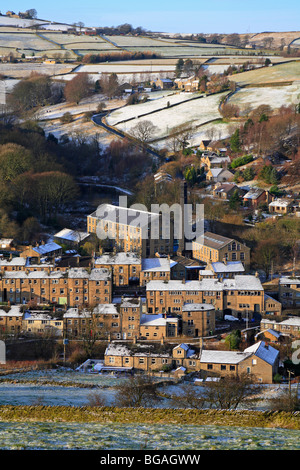 Hinchliffe Mühle, Holmfirth, West Yorkshire, England, Vereinigtes Königreich. Stockfoto