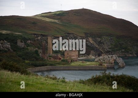 Porth Wen, Alte Ziegelei Stockfoto