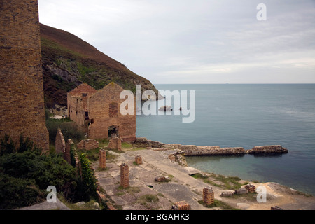 Porth Wen, Alte Ziegelei Stockfoto