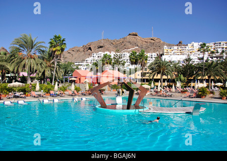 Schwimmbad, Sunprime Riviera Beach Hotel, Playa del Cura, Gemeinde Mogan, Gran Canaria, Kanarische Inseln, Spanien Stockfoto