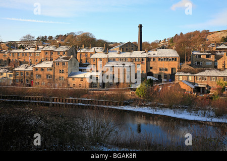 Hinchliffe Mühle, Holmfirth, West Yorkshire, England, Vereinigtes Königreich. Stockfoto