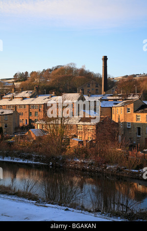 Hinchliffe Mühle, Holmfirth, West Yorkshire, England, Vereinigtes Königreich. Stockfoto