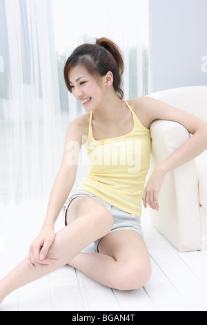 Porträt einer jungen Frau Stockfoto