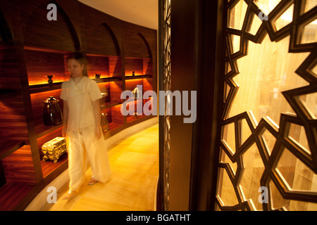 Spa und Wellness im Hotel The Ritz-Carlton, Dubai, Vereinigte Arabische Emirate Stockfoto