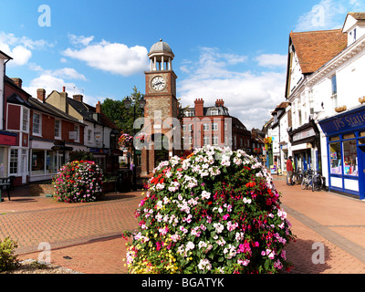 Uhrturm in Chesham Marktplatz, Bucks, UK Stockfoto