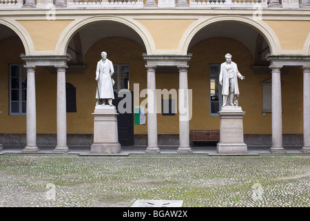Hof in Pavia Universität Italien Stockfoto