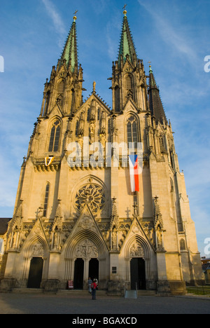 Dom-Sv Vaclava Kirche am Vaclavske Namesti Platz in Olomouc Tschechien Europa Stockfoto