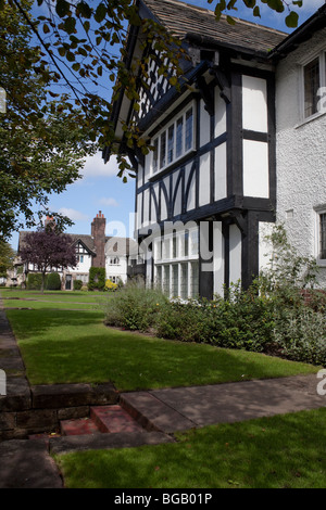 Port Sunlight, Heimat von Lever Brothers später zu Unilever Stockfoto