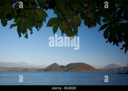 Japan, Insel Hokkaido, Shikotsu-Toya-Nationalpark, Lake Toya (Toya Ko) Stockfoto