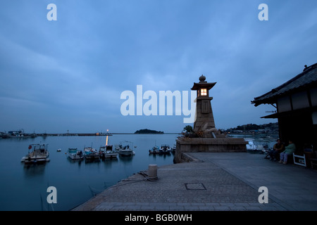 Japan, Sensuijima Insel, Tomonoura traditionelles Fischerdorf Stockfoto