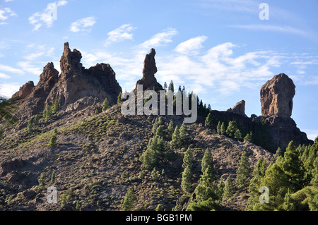 Roque Nublo, Gemeinde Tejeda, Gran Canaria, Kanarische Inseln, Spanien Stockfoto