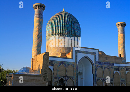 Das Mausoleum Gur-e Amir, Grabstätte von Timur Tamerlane, Samarkand, Usbekistan Stockfoto