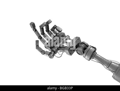 Betteln Roboterhand Stockfoto