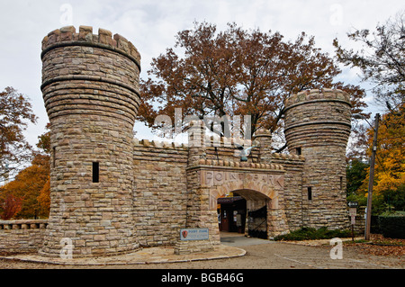 Eingang zum Point Park auf dem Lookout Mountain in Chattanooga, Tennessee Stockfoto