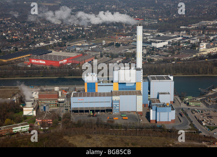 Verbrennungsanlage, Destruktor, Rhein-Herne-Kanal, Deutschland, Europa zu verweigern. Stockfoto