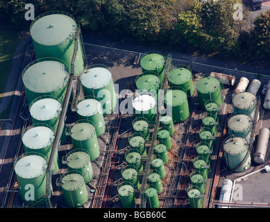 Größten Binnenhafen der Welt in Duisburg, Deutschland, am Rhein. Industriehafen für alle Arten von waren. Stockfoto