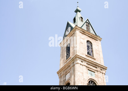 Jaffa, dem alten Uhrturm in Jaffa, Israel Stockfoto