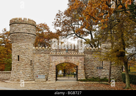 Eingang zum Point Park auf dem Lookout Mountain in Chattanooga, Tennessee Stockfoto