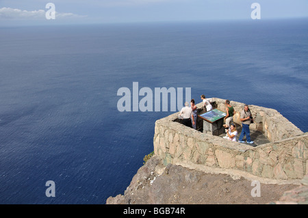 Aussichtsplattform, Anden Verde, Gemeinde Artenara, Gran Canaria, Kanarische Inseln, Spanien Stockfoto